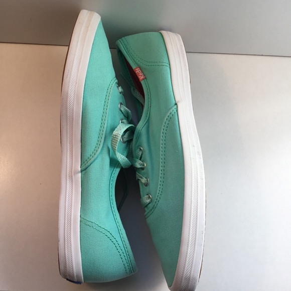 Keds Women's Lace Up  Teal Champion/Tennis/Sneaker Canvas Shoes Size 7.5 - Picture 6 of 12